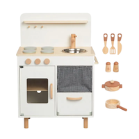 Offre Spéciale 2026 : Cuisine en Bois pour Enfants, Ensemble de Jeu d'Imitation avec Accessoires Éducatifs pour Enfants à Prix Abordables
