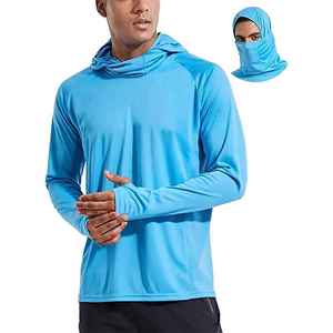 Sudadera con Capucha para Hombre con Protección UV UPF 50+, Manga Larga, Color Sólido, Ropa de Pesca Transpirable, Color Personalizado, Logotipo Personalizado - Product Image 6