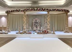 Stylish <b>Hand</b> Carved Teak Wood Mandap <b>Chairs</b> for Weddings for Hindu and Gujarati Ceremonies Handcrafted Mayur Mandap Set USA - Product Image 6