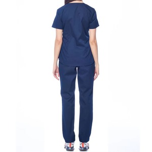 Conjuntos de Uniformes Médicos Cómodos y Elásticos para Enfermeras y Doctores, Cuello en V, Manga Corta, Pantalones Jogger, Trajes Médicos para Mujer - Product Image 5