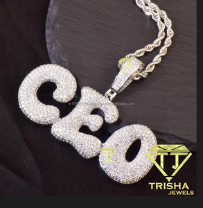 Custom <b>Name</b> Pendant Moissanite Diamond Iced Out Necklace Gold <b>Chain</b> Luxury Statement Jewelry - Product Image 5