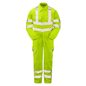 Combinaison de sécurité unisexe OEM haute visibilité ANSI Classe 3 pour travaux routiers avec bande réfléchissante, éclairage LED, imperméable et logo personnalisé - Product Image 3