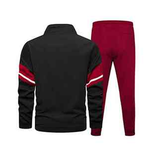 Survêtement à capuche pour homme, couleur unie, longueur intégrale, respirant, 100 % coton, avec poches latérales, idéal pour l'automne - Product Image 3