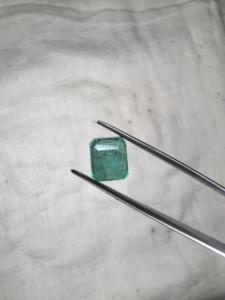 Vente en gros de pierres précieuses Jai Narayan Gems, émeraude naturelle zambienne de 3,19 carats, taille octogonale, pierre précieuse verte, pour bagues, pendentifs, colliers - Product Image 2