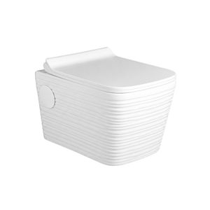 ITALIA-X WC suspendu carré en céramique monobloc avec réservoir encastré, siphon en P/S, chasse d'eau écologique 250 mm, design minimaliste - Product Image 1