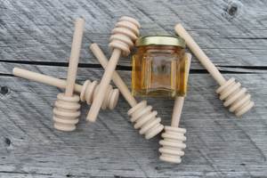 Mélangeur à miel en bois fait main pour le thé et le miel - Product Image 3