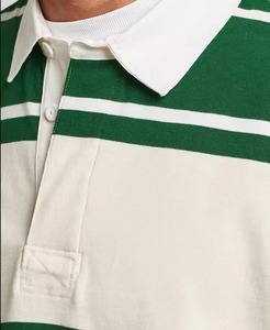 Camiseta de Punto de Manga Corta con Cuello Redondo para Hombre, Corte Regular, Estilo Casual, Verde Blanco, 100% Algodón, Jersey Transpirable - Product Image 6