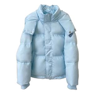 เสื้อแจ็คเก็ตแฟชั่นคอตั้งสำหรับผู้หญิง, เสื้อโค้ทแบบไร้รอยต่อน้ำหนักเบาเป็นพิเศษเสื้อกันลมสำหรับใส่ทับด้านนอกฤดูหนาว - Product Image 1