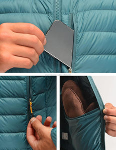 Top Quality Wholesale <b>Men's</b> Down <b>Jacket</b> <b>Packable</b> Puffer <b>Jacket</b> Water Resistant Hooded Insulated Lightweight Outdoor Down <b>Jacket</b> - Product Image 6