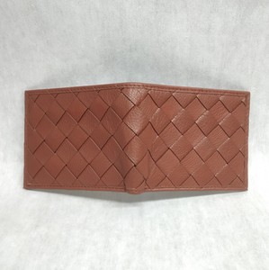 Portefeuilles en cuir pour homme, design élégant, protection RFID, porte-cartes d'identité, portefeuille fin, logos personnalisés, motif tissé, simple, classique, pliage en deux - Product Image 5