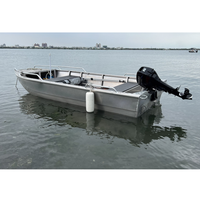 Yacht sportif en aluminium monobloc avec moteur hors-bord, vitesse de 20 à 25 nœuds, couleur personnalisable