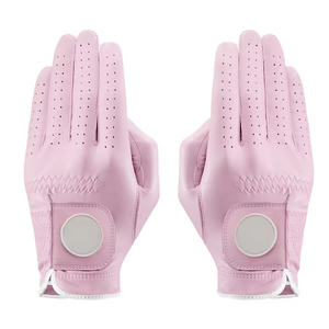 Men Breathable <b>Golf</b> Gloves OEM Cabretta Leather Reinforced Palm for Professionals Outdoor Sports Factory Direct Fast Delivery - Product Image 4
