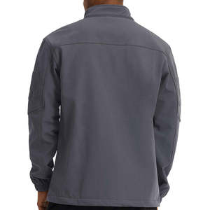 Veste polaire unisexe à fermeture éclair intégrale, col montant, bleu uni, manches longues, décontractée, pour le printemps, imperméable, coupe-vent, réversible - Product Image 2