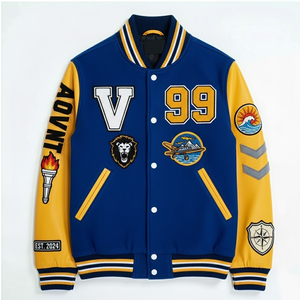 Chaqueta Varsity de Invierno para Hombre con Bordado Chenille - Estilo Urbano, Logotipo Frontal, MOQ Bajo, Cuerpo de Lana de Alta Calidad, Servicio OEM - Product Image 1