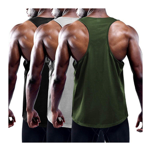 Camiseta sin Mangas Amarilla para Hombre, Modelo 2026, Más Vendida, Color Sólido, Tejida, Cuello Redondo, Secado Rápido, Estilo Deportivo, Compresión - Product Image 2