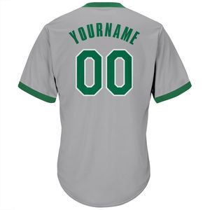 Camiseta de Béisbol Personalizada con Cuello en V Verde, Unisex, sin Mangas, con Nombre del Equipo Impreso, Transpirable, con Patrón 3D, de Poliéster que Absorbe la Humedad - Product Image 3