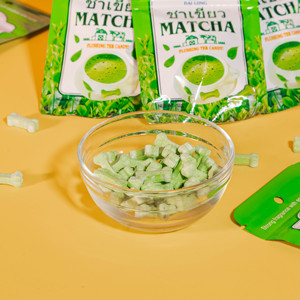 Matcha flavor Delicious compressed <b>candy</b> with a sweet flavor made from natural ingredients suitable for children made in Vietnam - Product Image 3