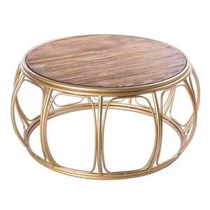Table basse en métal et bois - Couleur personnalisable, durable et légère, design moderne pour la décoration du salon - Vente en gros - Product Image 5