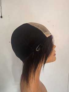 Short <b>Bob</b> <b>Wigs</b> with Bangs Natural Color Brazilian Remy Human Hair Lace Front <b>Wig</b> Glueless - Product Image 2