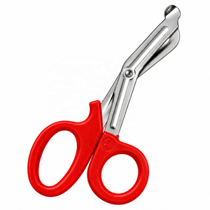 Professional Utility Scissors 5.5 Inch Stainless Steel Red Handle Multipurpose Cutting Scissor for Medical Beauty Household Use - Product Image 4