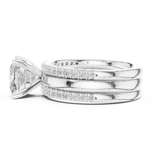 แหวนทองสไตล์อินเดียสำหรับผู้หญิงเครื่องประดับอัญมณี10K ประดับเพชร - Product Image 5