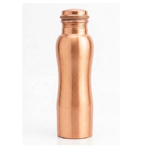 Handmade Pure <b>Copper</b> Water <b>Bottle</b> Direct <b>Drinking</b> Leak Proof Yoga & Ayurvedic Water <b>Bottle</b> Lid Boiling Water Applicable <b>Bottle</b> - Product Image 5