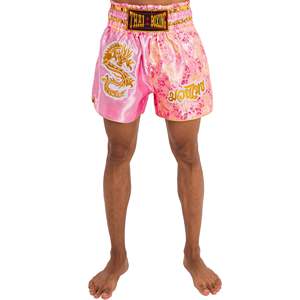 Pantalones Cortos de Muay Thai para Hombre, Estampado Satinado, Cintura Elástica, para Entrenamiento, Gimnasio, Kickboxing, Ligeros - Product Image 5