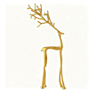 Figura Decorativa Navideña de Reno de Aluminio Moderno al por Mayor para Decoración Festiva Interior y Exterior - Product Image 4