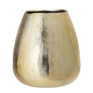 <b>Unique</b> Fancy Texture High Grade Gold Plated Matt Modern Superior Quality Metal Tabletop Flower <b>Vase</b> Home Office Decor - Product Image 5