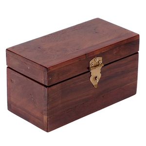 Cajas Rectangulares de Madera con Diseño Grabado y Acabado en Madera Natural de Alta Calidad para Almacenamiento en el Hogar - Product Image 3