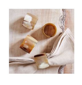 Ensemble de 4 anneaux de serviette en corne artisanaux de luxe 2025 – Designs uniques, couleurs vibrantes, écologiques, durables et élégants pour la salle à manger - Product Image 4