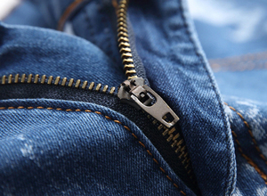 Shorts en jean personnalisables de haute qualité, broderie, finition usée, imperméables, respirants, logo personnalisé, tailles variées, streetwear - Product Image 2