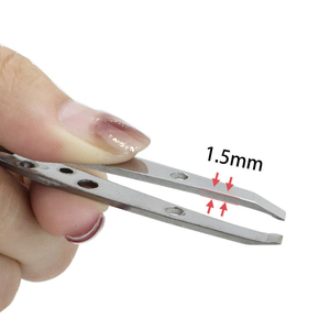 Professional Stainless Steel Eyelash Tweezers Smooth Tip <b>Precision</b> <b>Tool</b> for Lash Application with High and Good Quality - Product Image 5
