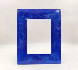 Modern Printed Black and <b>Cream</b> Geometric Wood & Bone <b>Photo</b> <b>Frame</b> 4x6 Inches Home Decor - Product Image 3