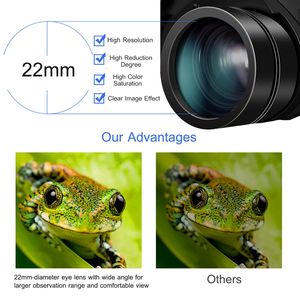 Binoculares Compactos Portátiles de Alta Gama 8x/30x con Lente Objetivo de 50 mm, Lentes Asféricas con Revestimiento Multicapa, Prismas BAK 4 - Product Image 5