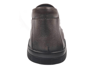 Mocasines de Cuero Genuino para Hombre, Punta Redonda, Entresuela Acolchada de EVA, Suela de Goma, para Oficina y Trabajo, Color Marrón Sólido - Product Image 4
