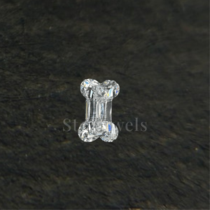 เพชรทรงแฟนซีรูปกระดูก ได้รับการรับรองจาก Stonewels IGI เพชรปลูกในห้องปฏิบัติการด้วยวิธี HPHT CVD เพชรเม็ดเดี่ยวสำหรับทำเครื่องประดับ - Product Image 2