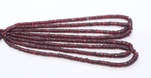 Cuentas facetadas de corindón rubí AAA de 5-7 mm, cuentas de piedras preciosas con corte de rueda de rubí en forma de neumático, cuentas de rubí rojo de 16 pulgadas para la fabricación de joyas - Product Image 4