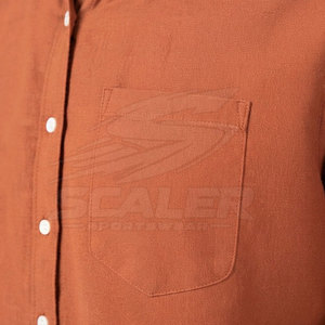 Chemise en flanelle pour homme à bas prix, respirante, en coton, à manches longues, décontractée, pour le bureau, le week-end et les activités de plein air - Product Image 4