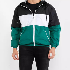 Veste coupe-vent pour homme, légère, imperméable, pour la course à pied, sport, fabrication sur mesure en gros, respirante, coupe-vent - Product Image 1