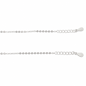 925 Sterling Silver Flower Charm <b>Anklet</b> with Cubic Zirconia Dangle Accents for Women Minimalist Daily Wear Gift Jewelry - Product Image 4