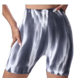 Shorts de Yoga Personalizados para Mujer, Cintura Alta, Tie Dye, Sin Costuras, Elásticos, para Gimnasio, Entrenamiento, Ciclismo, Transpirables, Ropa Deportiva - Product Image 1