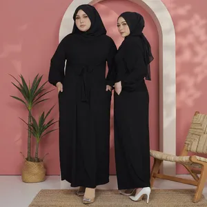 Colección de Diseños Exclusivos, Vestido Maxi Negro para Mujer, Moda Musulmana Modesta, Vestido de Manga Larga, Ropa de Oficina Diaria para Chicas, Elegante - Product Image 5