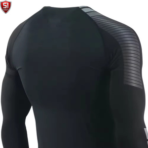 Unisex <b>Long</b> <b>Sleeve</b> <b>Compression</b> <b>Shirt</b> Crew Neck Sublimation Printed Gradient Color Quick Dry Breathable Full <b>Sleeve</b> Sports Body - Product Image 5