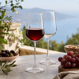 Copas de Vino de Borosilicato Hechas a Mano de 250 ml, Libres de Plomo, Transparentes, con Tallo, para Vino Tinto y Blanco, Reutilizables, Venta al Por Mayor - Product Image 6
