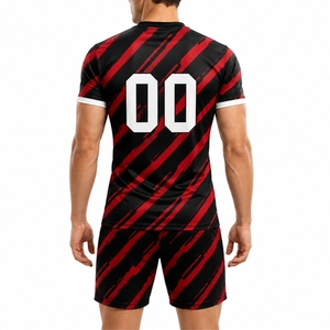 Unisex Sports Jersey Set Custom Color And Shorts Stylish Breathable Comfortable Premium <b>Athletic</b> Jersey Trendy Sportswear - Product Image 2