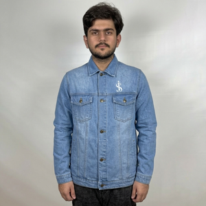 Veste en jean personnalisée pour hommes, respirante, tendance, style streetwear, service OEM, veste en jean unie teinte pour homme - Product Image 4