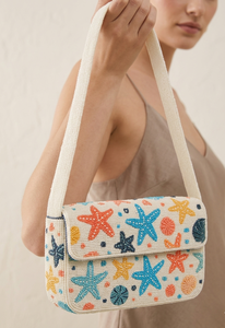 Sac à bandoulière de luxe fait main avec broderie de perles, design moderne avec sangle amovible pour femme, cadeau tendance - Product Image 2