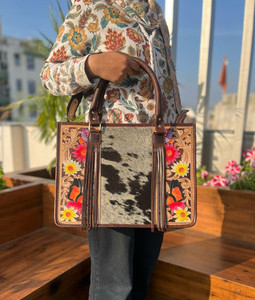 กระเป๋าโท้ทขนวัวแท้มาใหม่กระเป๋าช้อปปิ้งขนแกะมีสไตล์สำหรับผู้หญิงกระเป๋าช้อปปิ้งที่ใช้ในสำนักงานแล็ปท็อปมาใหม่ - Product Image 2