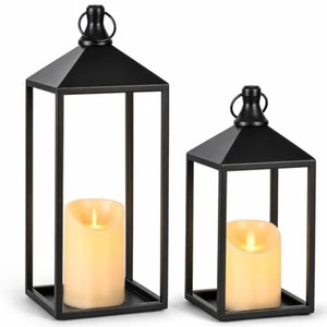 Vintage Metal <b>Lantern</b> with LED Candle - Wholesale Decorative Iron <b>Lanterns</b> from India - Product Image 3